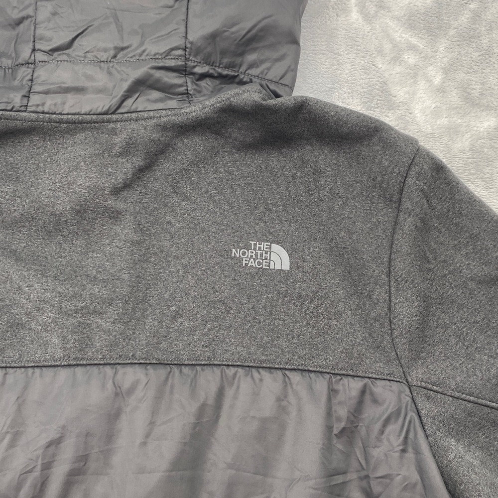 The North Face Womens XL Motivation Hybrid Long Jacket Hooded Grey**FLAW - Picture 9 of 12